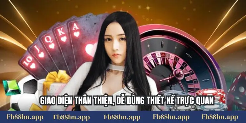 Giao diện thân thiện, dễ dùng thiết kế trực quan